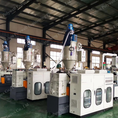 60HZ Plastic Pipe Extruding Machinery Production Line For HDPE LDPE PE