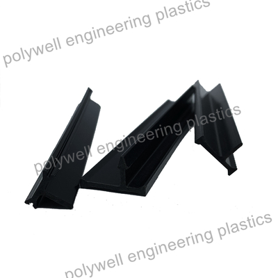 Black Nylon 66 Bar With 25% Glass Fiber Plastic Extrusion Profiles For Thermal Break Profile