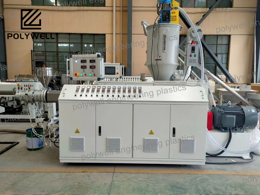 HDPE Pipe Extrusion Machine / PE Pipe Production Line 50HZ With High Output